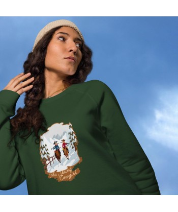 Sweatshirt écologique raglan unisexe The Skiing Cowgirl les ligaments