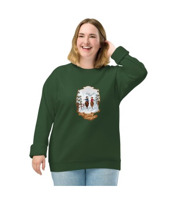 Sweatshirt écologique raglan unisexe The Skiing Cowgirl les ligaments