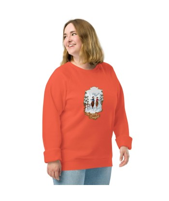 Sweatshirt écologique raglan unisexe The Skiing Cowgirl les ligaments