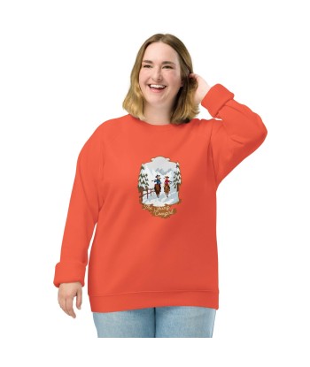 Sweatshirt écologique raglan unisexe The Skiing Cowgirl les ligaments