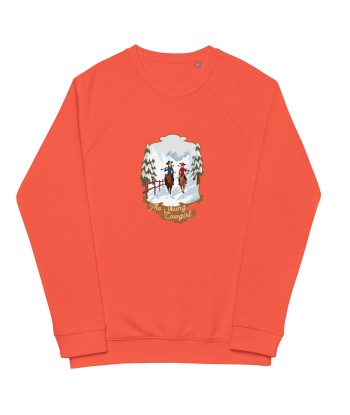 Sweatshirt écologique raglan unisexe The Skiing Cowgirl les ligaments