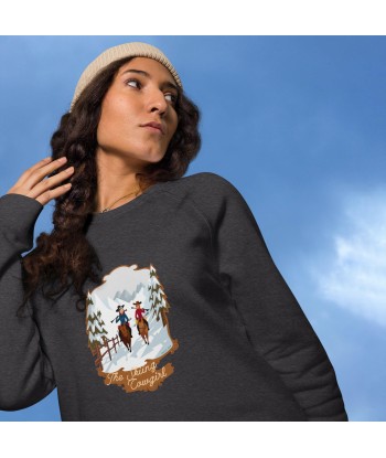 Sweatshirt écologique raglan unisexe The Skiing Cowgirl les ligaments