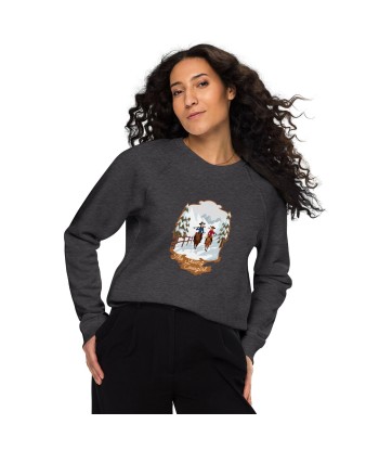 Sweatshirt écologique raglan unisexe The Skiing Cowgirl les ligaments