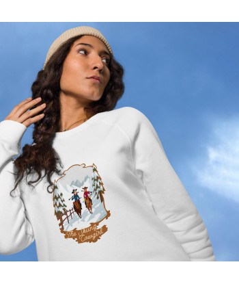 Sweatshirt écologique raglan unisexe The Skiing Cowgirl les ligaments