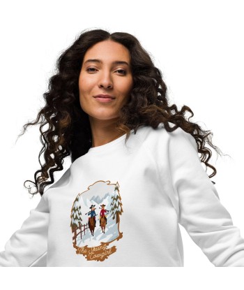 Sweatshirt écologique raglan unisexe The Skiing Cowgirl les ligaments