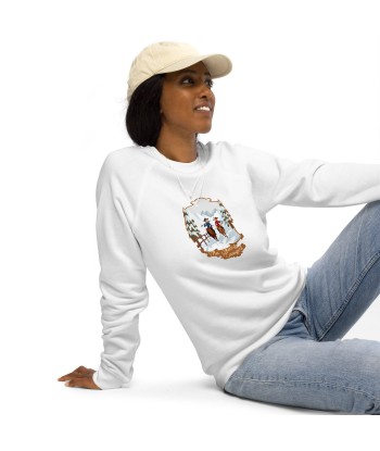 Sweatshirt écologique raglan unisexe The Skiing Cowgirl les ligaments