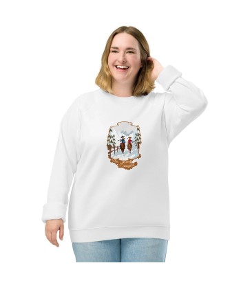 Sweatshirt écologique raglan unisexe The Skiing Cowgirl les ligaments