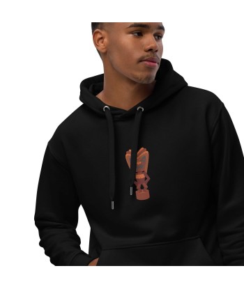 Sweat à capuche premium écologique Ku Tiki God (face) + Tiki Gods (dos) Par le système avancé 