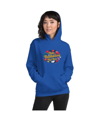 Sweat à capuche d'hiver unisexe Make Bouillabaisse Not War sur couleurs vives basket pas cher