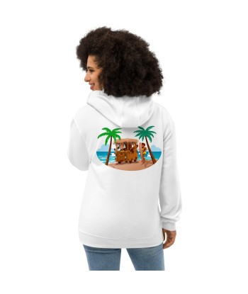 Sweat à capuche premium écologique Tiki Kombi (face & dos) prix