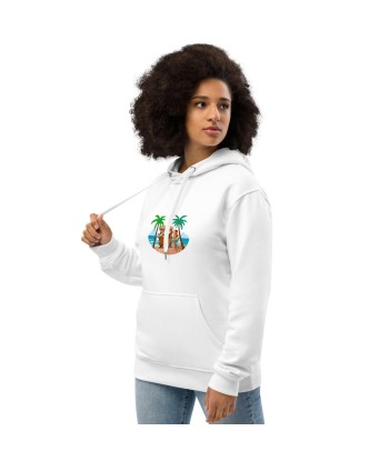 Sweat à capuche premium écologique Tiki Kombi (face & dos) prix