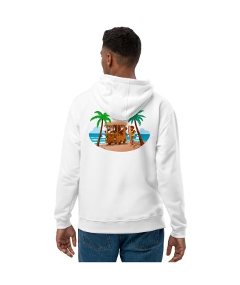 Sweat à capuche premium écologique Tiki Kombi (face & dos) prix