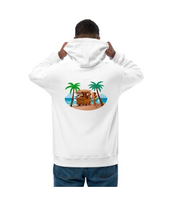 Sweat à capuche premium écologique Tiki Kombi (face & dos) prix