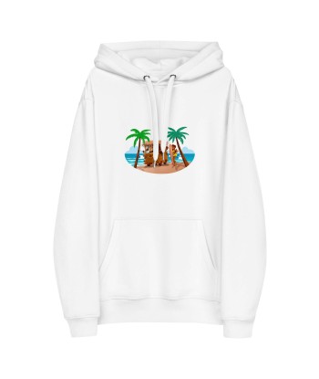 Sweat à capuche premium écologique Tiki Kombi (face & dos) prix