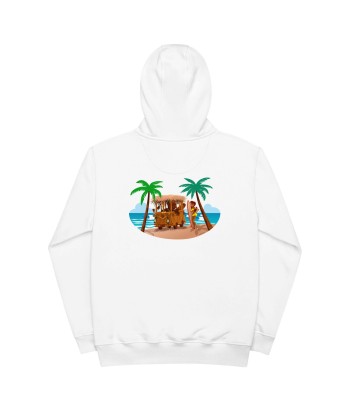 Sweat à capuche premium écologique Tiki Kombi (face & dos) prix