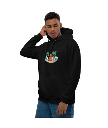 Sweat à capuche premium écologique Tiki Kombi (face & dos) prix