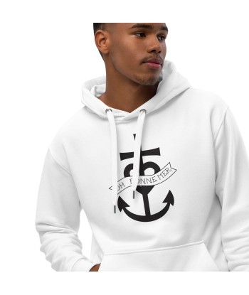 Sweat à capuche premium écologique Oh Bonne Mer 1 grand motif sur la face à prix réduit toute l'année