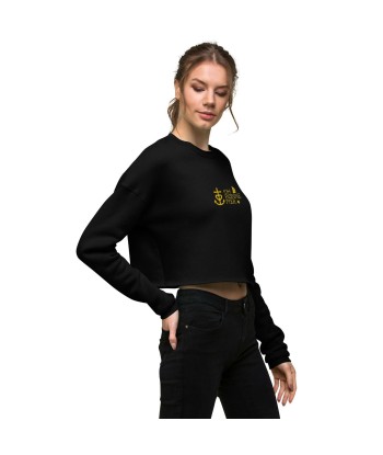 Sweat-Shirt Crop-Top Oh Bonne Mer 2 brodé en linge