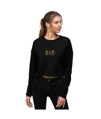 Sweat-Shirt Crop-Top Oh Bonne Mer 2 brodé en linge