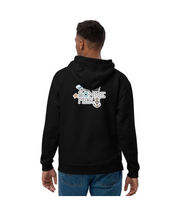 Sweat à capuche premium écologique Oh Bonne Mer 3 grand motif dans le dos solde