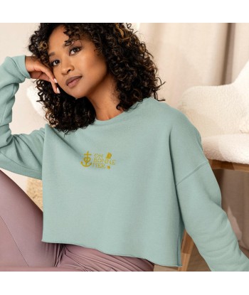 Sweat-Shirt Crop-Top Oh Bonne Mer 2 brodé en linge