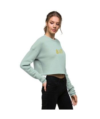 Sweat-Shirt Crop-Top Oh Bonne Mer 2 brodé en linge