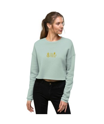 Sweat-Shirt Crop-Top Oh Bonne Mer 2 brodé en linge