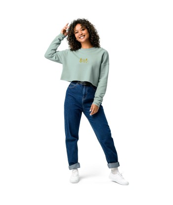 Sweat-Shirt Crop-Top Oh Bonne Mer 2 brodé en linge