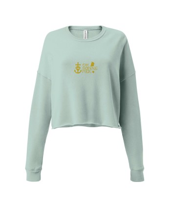 Sweat-Shirt Crop-Top Oh Bonne Mer 2 brodé en linge