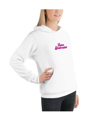 Sweat à capuche unisexe doublé polaire Love Instructor brillant des détails fins