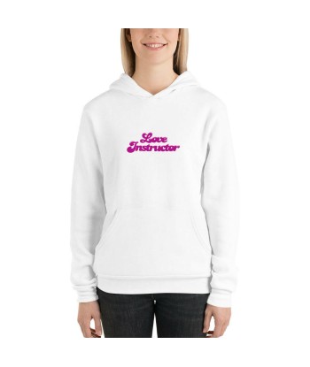 Sweat à capuche unisexe doublé polaire Love Instructor brillant des détails fins