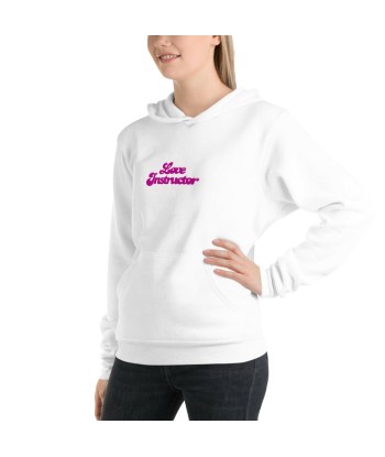 Sweat à capuche unisexe doublé polaire Love Instructor brillant des détails fins