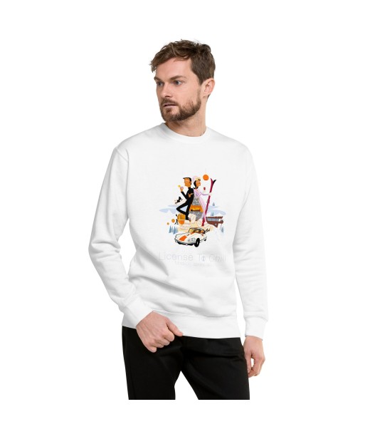 Sweatshirt premium unisexe License To Chill Mission Après-Ski Venez acheter