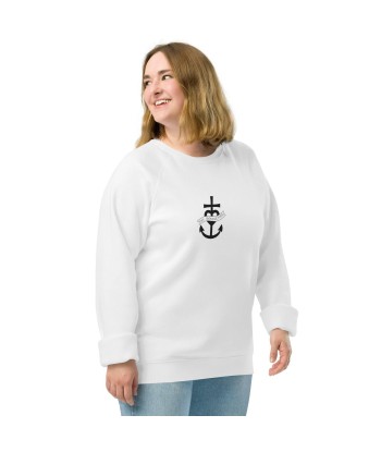 Sweatshirt écologique raglan unisexe Oh Bonne Mer 1 ou a consommer sur place