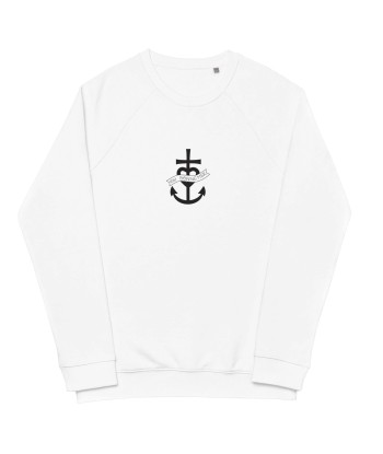 Sweatshirt écologique raglan unisexe Oh Bonne Mer 1 ou a consommer sur place