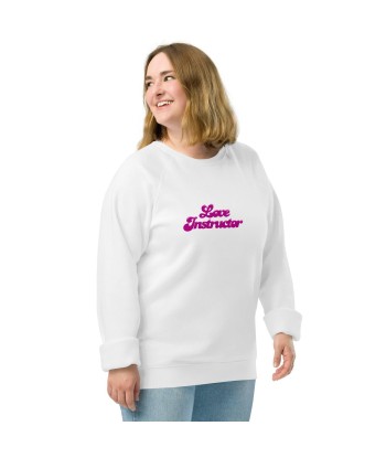 Sweatshirt écologique raglan unisexe Love Instructor hantent personnes