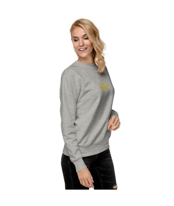 Sweatshirt premium unisexe Make Bouillabaisse Not War petit motif brodé l'achat 