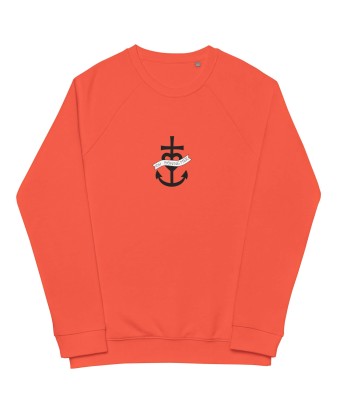 Sweatshirt écologique raglan unisexe Oh Bonne Mer 1 ou a consommer sur place