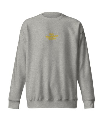 Sweatshirt premium unisexe Make Bouillabaisse Not War petit motif brodé l'achat 