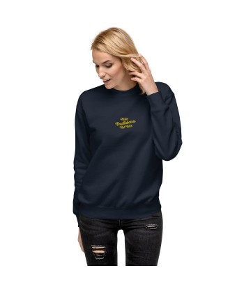 Sweatshirt premium unisexe Make Bouillabaisse Not War petit motif brodé l'achat 