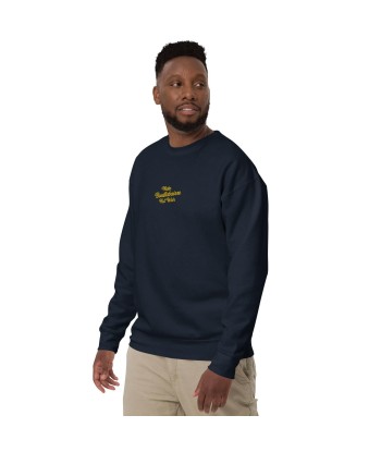 Sweatshirt premium unisexe Make Bouillabaisse Not War petit motif brodé l'achat 