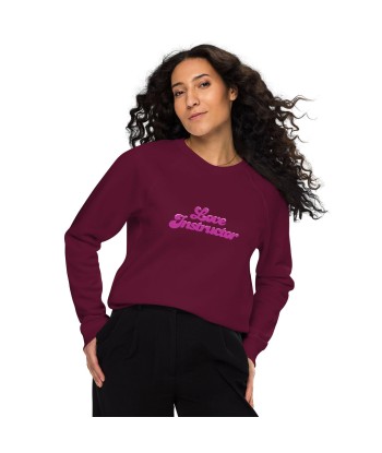 Sweatshirt écologique raglan unisexe Love Instructor hantent personnes