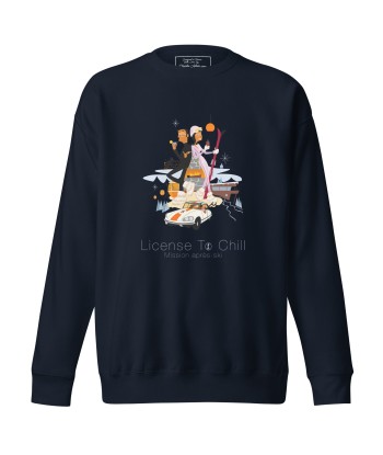 Sweatshirt premium unisexe License To Chill Mission Après-Ski Venez acheter