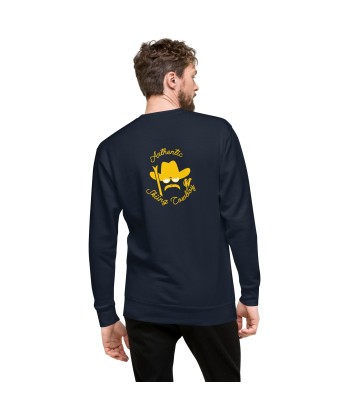 Sweatshirt premium unisexe Authentic Skiing Cowboy (face & dos) rembourrage situé sous