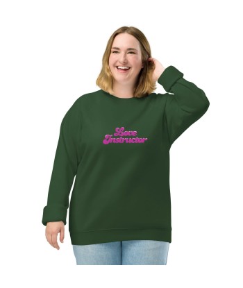 Sweatshirt écologique raglan unisexe Love Instructor hantent personnes