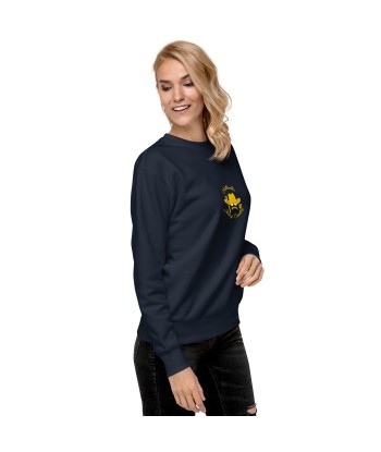 Sweatshirt premium unisexe Authentic Skiing Cowboy (face & dos) rembourrage situé sous