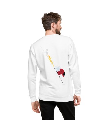 Sweatshirt premium unisexe Which skier are you? Speed Skier (Front/Back) on Light colors Comparez plus de prix