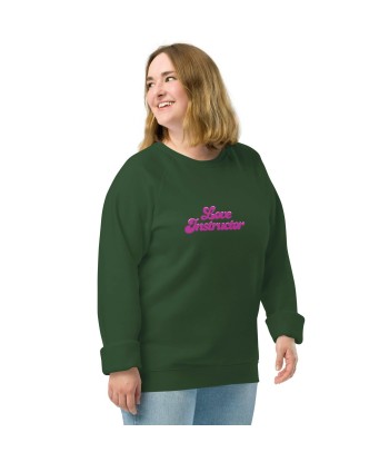 Sweatshirt écologique raglan unisexe Love Instructor hantent personnes