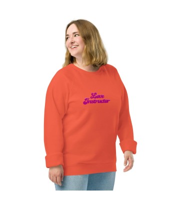 Sweatshirt écologique raglan unisexe Love Instructor hantent personnes