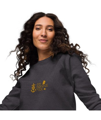 Sweatshirt écologique raglan unisexe Oh Bonne Mer 2 l'évolution des habitudes 